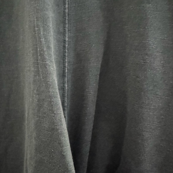 💚KNOX ROSE Gray/ Green Long Sleeve Twisted Front Swearshirt - Picture 5 of 7